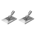 Kraft Tool Co. CC035 8 in. x 8 in. Stainless Steel Walking Seamer Edger with and Threaded Handle Socket, 2PK CC035-2